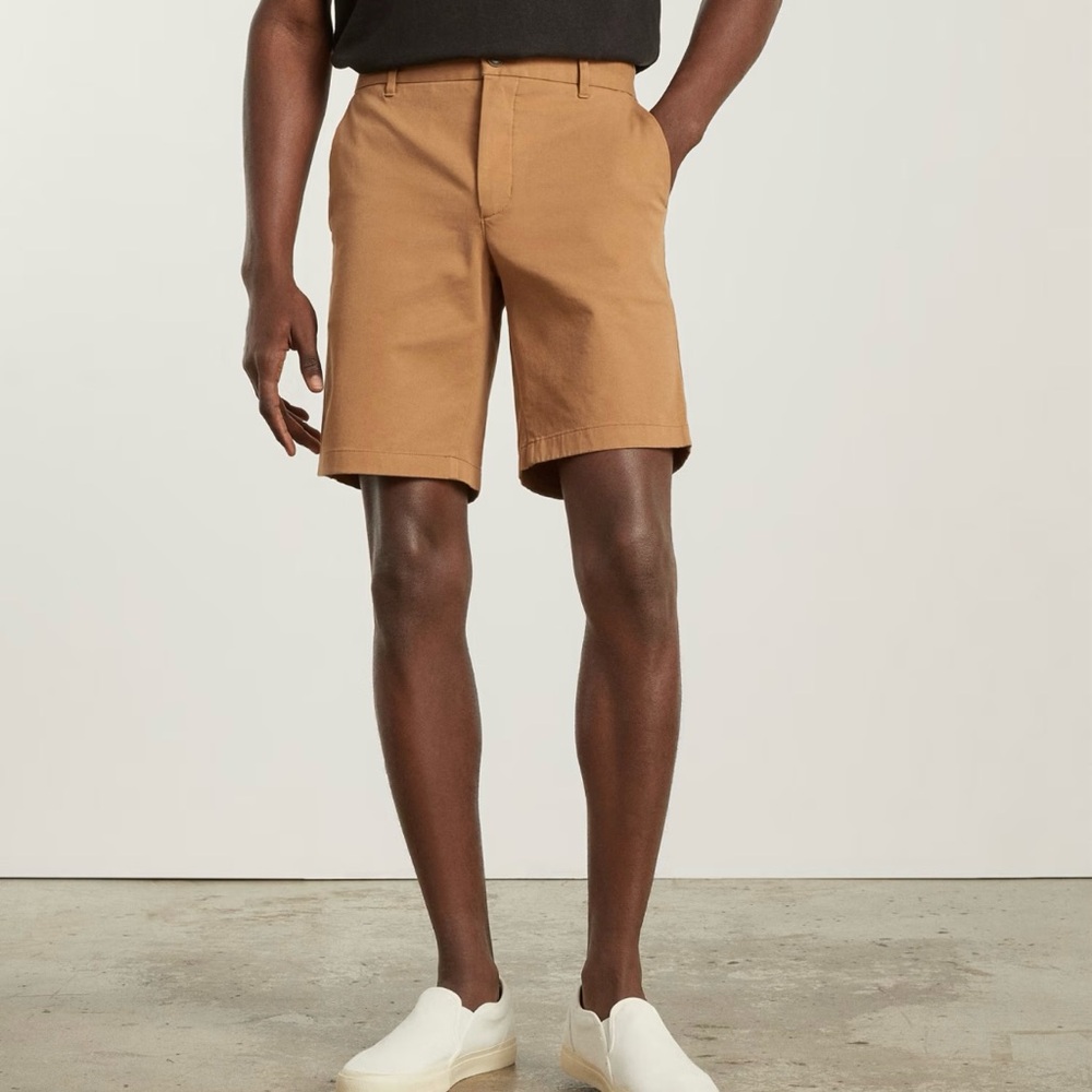 NEW Everlane 9” Slim-Fit‎ Toasted Coconut Tan Performance Chino Short Size 31